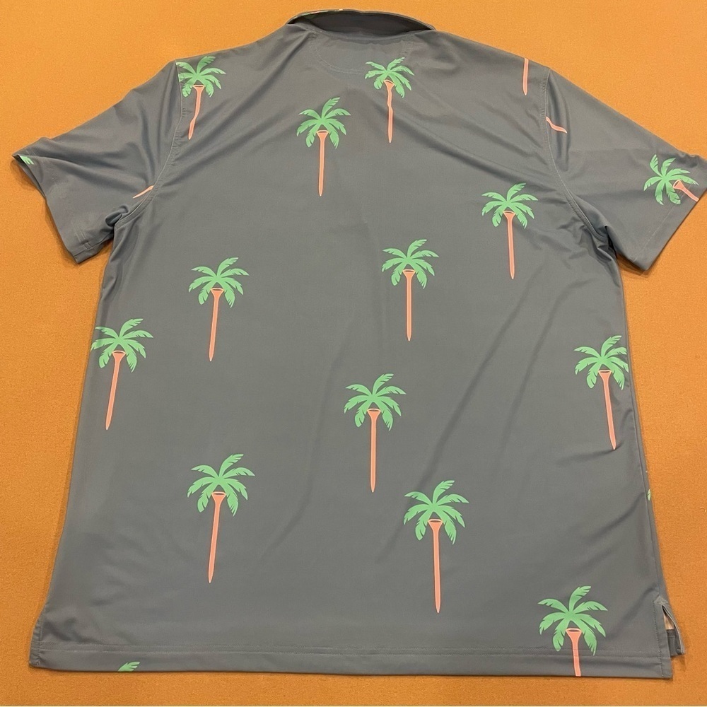 Chubbies Performance Palm Tree Golf Tee Polo Size XXL - Picture 10 of 11